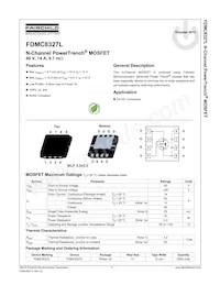 FDMC8327L Datasheet Page 2