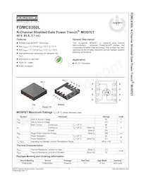 FDMC8360L Datasheet Pagina 2