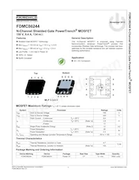 FDMC86244 Datasheet Page 2