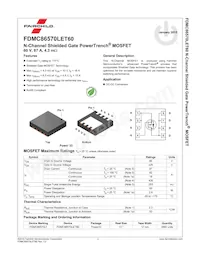 FDMC86570LET60 Datasheet Page 2