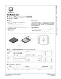 FDMS039N08B Datasheet Cover