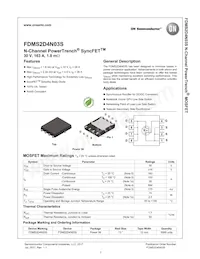 FDMS2D4N03S數據表 封面