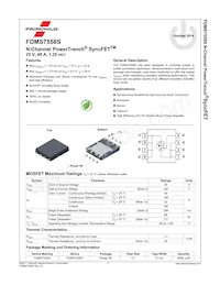 FDMS7558S Datasheet Page 2