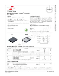 FDMS7580 Datasheet Page 2
