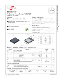 FDMS8020 Datasheet Pagina 2
