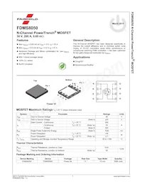 FDMS8050 Datasheet Page 2