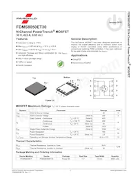 FDMS8050ET30 Datasheet Pagina 2