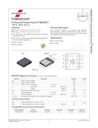 FDMS86163P Datasheet Pagina 2