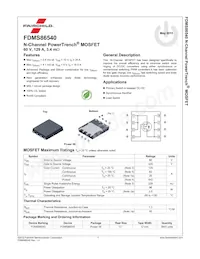 FDMS86540 Datasheet Page 2