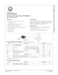 FDP053N08B-F102 Datasheet Cover