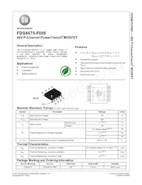 FDS4675-F085 Datenblatt Cover