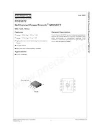 FDS5672 Datasheet Page 2