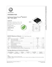 FDS8449-F085P Datasheet Cover
