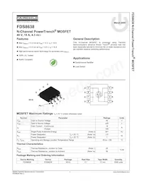FDS8638 Datasheet Page 2