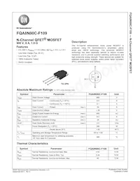 FQA8N90C-F109 Datenblatt Cover