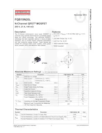 FQB19N20LTM Datasheet Page 2