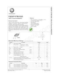 FQD8P10TM-F085 Datasheet Cover