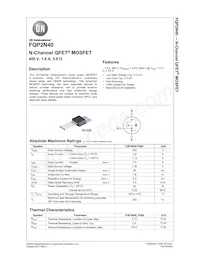FQP2N40-F080 Datasheet Cover