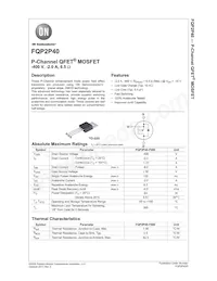 FQP2P40-F080 Datasheet Cover