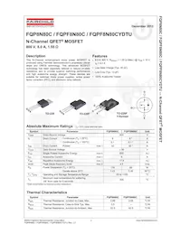FQPF8N80CYDTU Datenblatt Seite 2