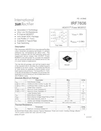 IRF7606TR Datasheet Cover