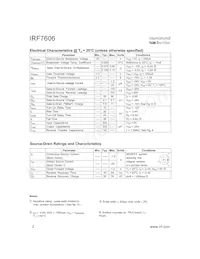 IRF7606TR Datenblatt Seite 2