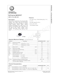 IRFW630BTM-FP001 Datasheet Cover