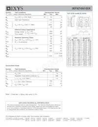 IXFN74N100X Datasheet Page 2
