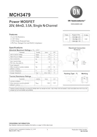 MCH3479-TL-H Datasheet Cover