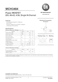 MCH3484-TL-H Datasheet Cover