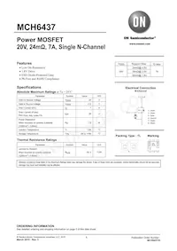 MCH6437-TL-E Datasheet Cover