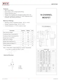 MCP07N65-BP Datasheet Cover