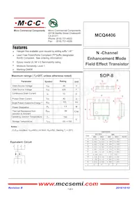MCQ4406-TP Datasheet Cover