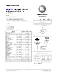 NTMFS4899NFT1G Datenblatt Cover