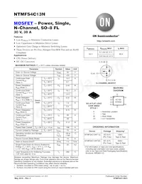 NTMFS4C13NT3G Datasheet Cover