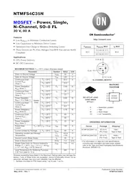 NTMFS4C35NT3G Datasheet Cover