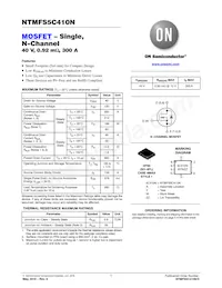 NTMFS5C410NT3G Datasheet Copertura