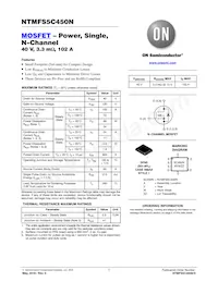 NTMFS5C450NT3G Datasheet Cover