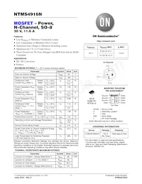 NTMS4916NR2G Datasheet Cover