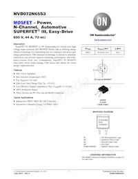 NVB072N65S3 Datasheet Cover