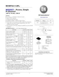 NVMFS5113PLWFT1G數據表 封面