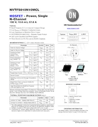 NVTFS010N10MCLTAG Datasheet Cover