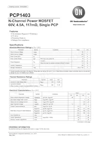 PCP1403-TD-H Datasheet Copertura