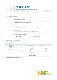 PHD38N02LT Datasheet Page 2