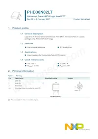 PHD38N02LT Datasheet Pagina 2