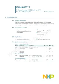 PHK04P02T Datasheet Pagina 2