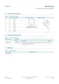 PMPB43XPE Datasheet Pagina 2