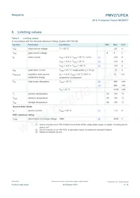 PMV27UPEAR Datasheet Page 3
