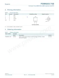 PSMN005-75B數據表 頁面 2