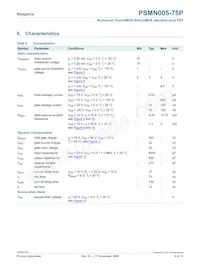 PSMN005-75P數據表 頁面 6